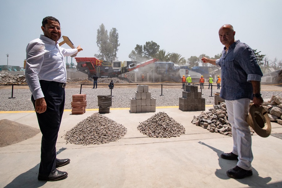 Inauguran planta trituradora de residuos de la construcción San Lorenzo