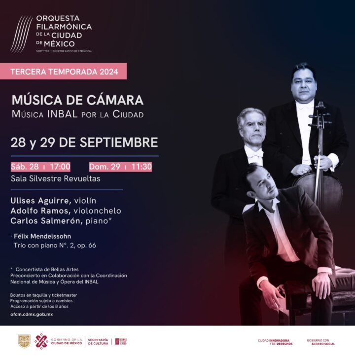 ¡La OFCM te invita a que vivas la música en el Ciclo de Solistas!