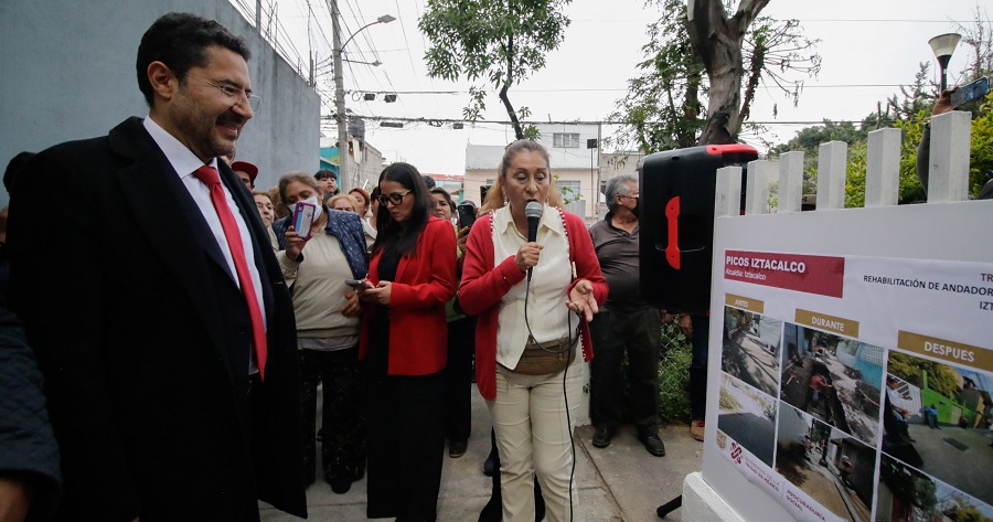 Martí Batres entrega obras de rehabilitación en Iztacalco